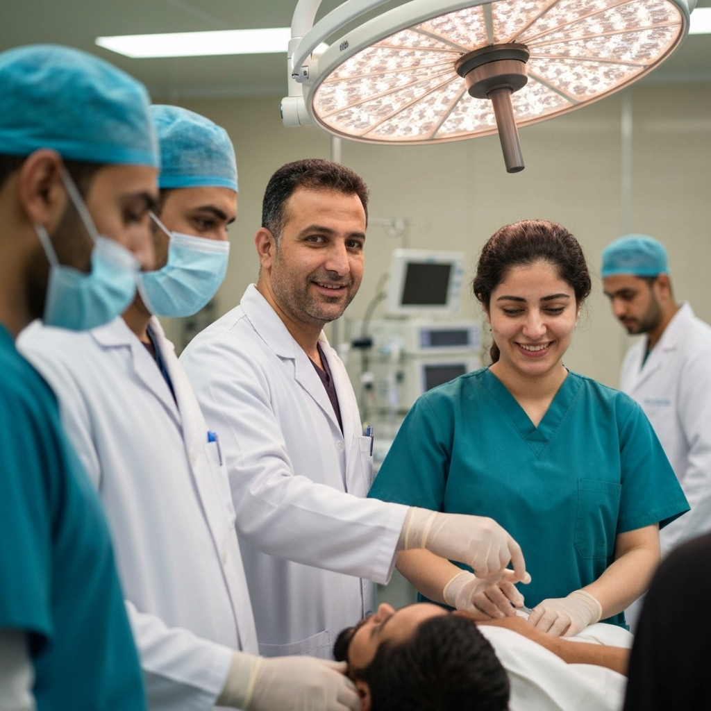 الفريق الطبي